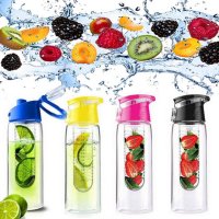 Sport Trinkflasche mit Fruchteinsatz 700 ml TRITAN (BPA...