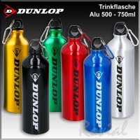 Dunlop Trinkflasche Aluminium 500 ml wei&szlig;/silber