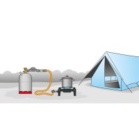 GOK Niederdruckregler Camping, 50mbar, 1kg/h, 16bar